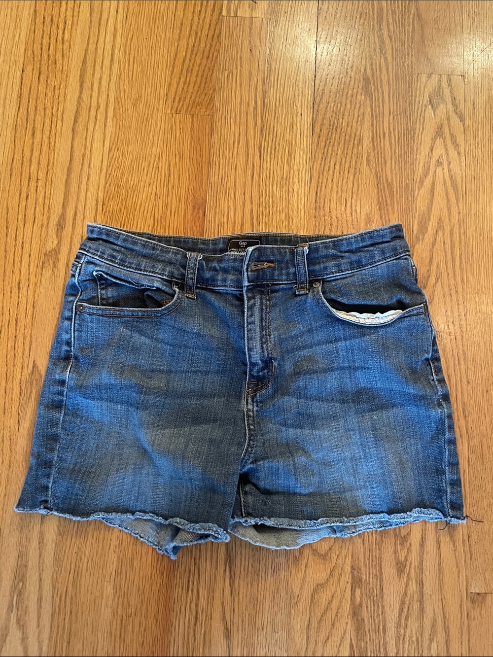 GAP Blue Faded Denim Cutoff Shorts